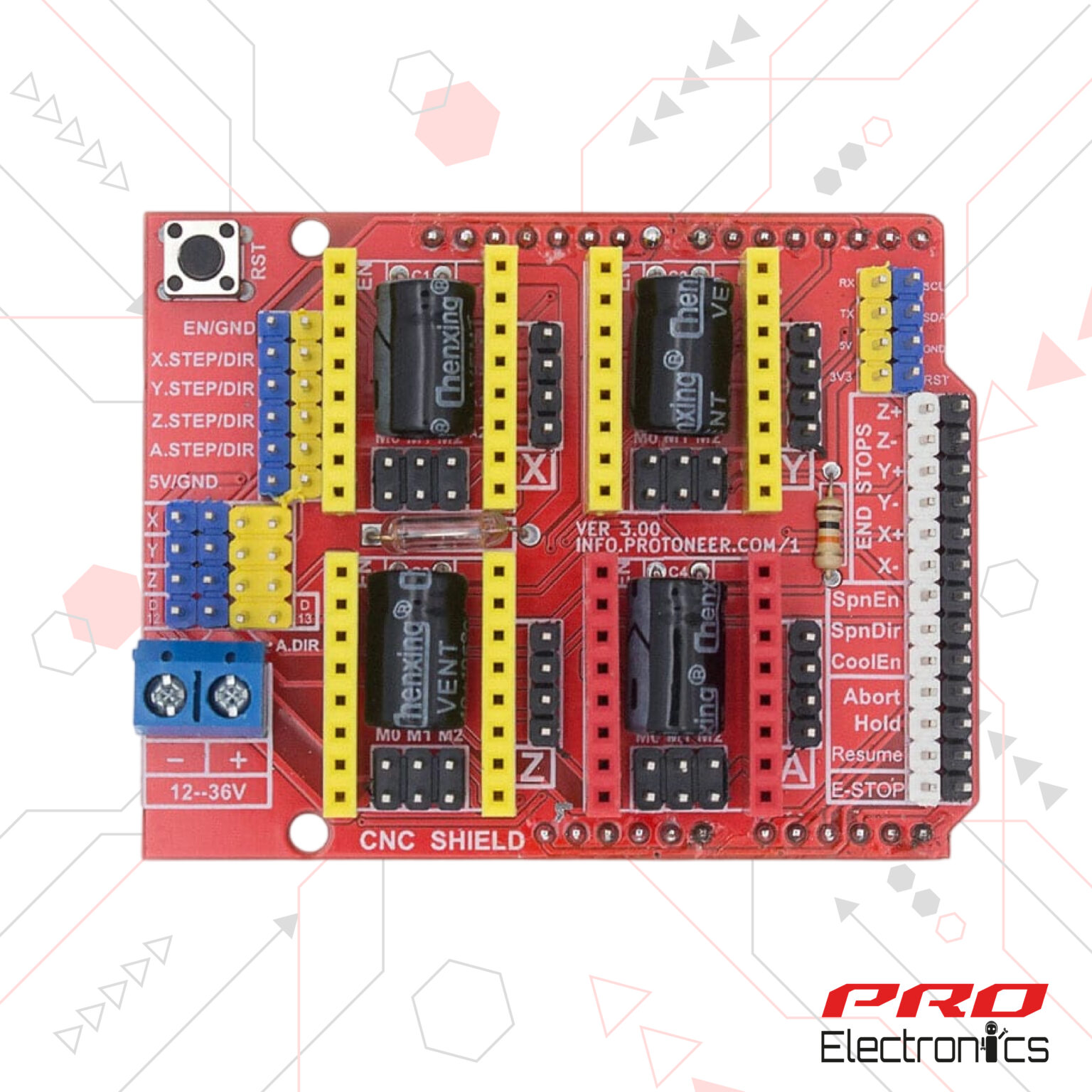 SHIELD CNC V3 (PARA ARDUINO UNO) – Pro Electronics