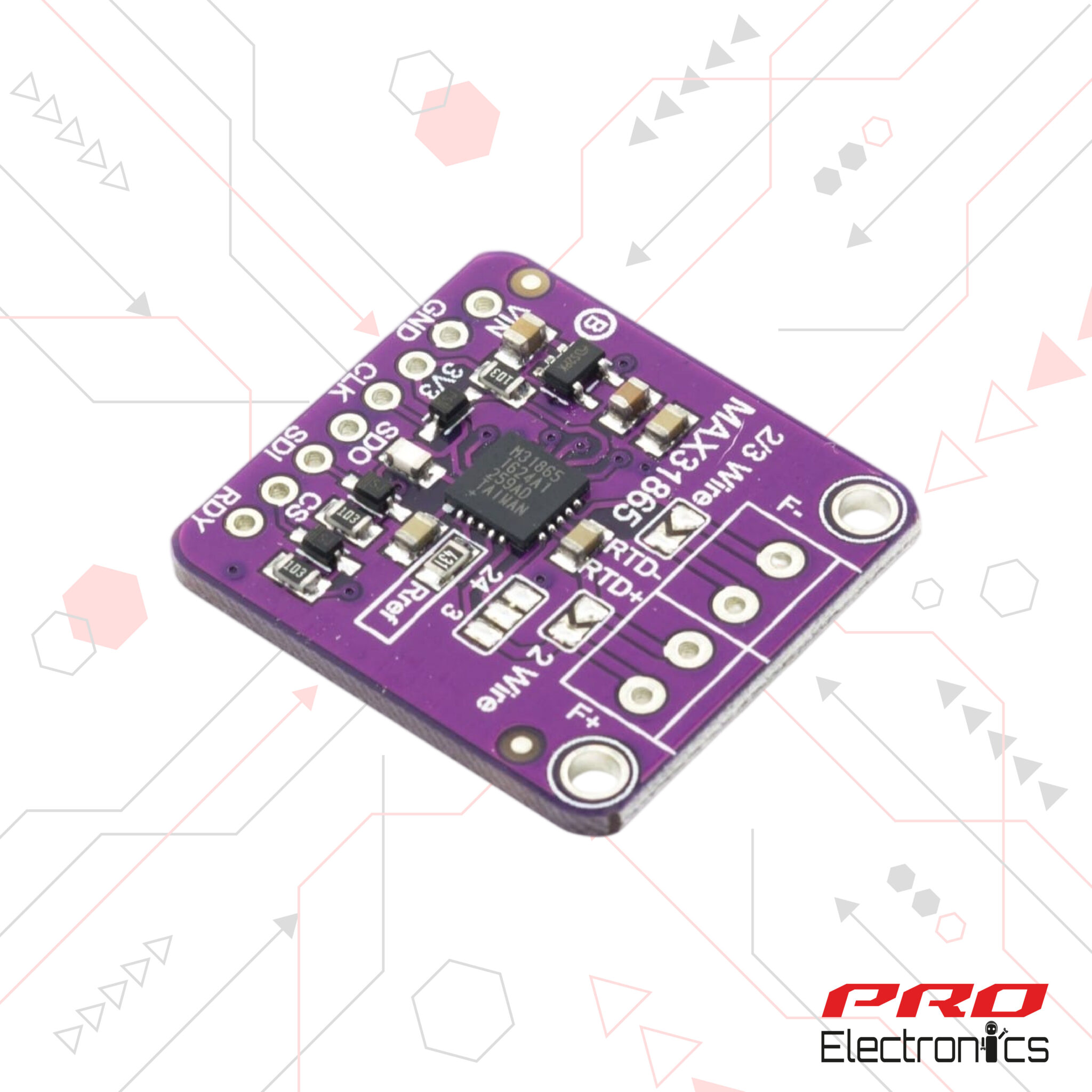 Modulo Max Arduino MODULO MAX31865 RTD CONVERSOR PARA LECTURA PT100 PT1000 ARDUINO – Pro ...